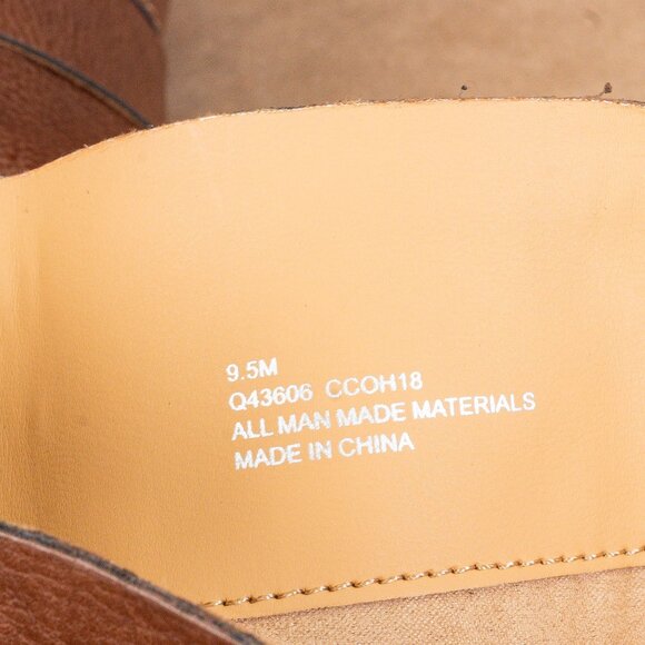 Korks Women Theresa Brown Vegan Leather Riding Wide Calf Knee Boots size 9.5 - Picture 9 of 10